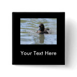 Cruising Tufted Duck buttons