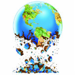 crumbling earth photo cut out