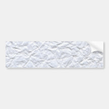 Crumpled Paper Bumper Sticker
