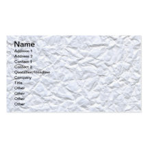 Crumpled Paper Business Card
