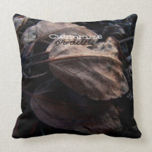 Crunchy Leaf Litter; Customisable Pillows