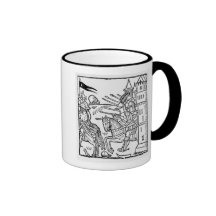 Crusading knights ride out to do Battle Coffee Mug