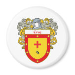 Cruz Coat of Arms (Mantled) magnets