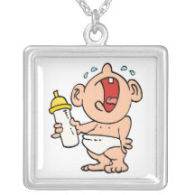 cry baby bottle pendant