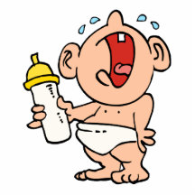 cry baby bottle photo cut outs