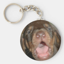 Cry baby Doberman Key Chains