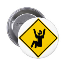 Cry Baby Road Sign Pinback Buttons
