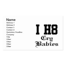 crybabies business card template