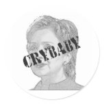 Crybaby - Hillary Clinton stickers