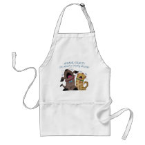 Crying dog and cat crying shame aprons
