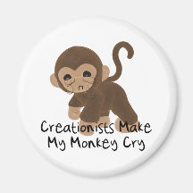 Crying Monkey Refrigerator Magnet
