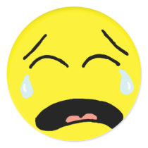 Crying Smiley  Sticker