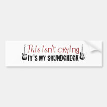 Crying sound check bumper stickers