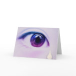 Crying Tears Greeting Card