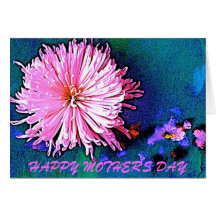 CRYSANTHEMUM "ANGEL MOTHER" TEXT Card