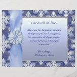 Crystal Blue Snowflake Celebration Flyer Design