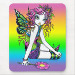 "Crystal" Candy Rainbow Butterfly Fairy Mousepad