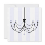 Crystal Chandelier Party Invitation