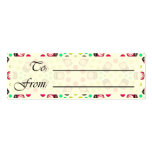 Crystal Debian Linux Gift Tag business cards