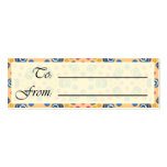 Crystal Fedora Linux Gift Tag business cards