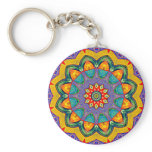 "Crystal Mandala Quilt" Keychains