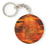 CRYSTAL SKULL In Pyramid keychains