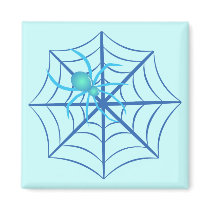 Crystal Spider Refrigerator Magnets