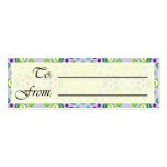 Crystal Suse Linux Gift Tag business cards