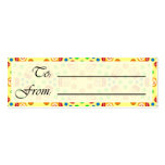Crystal Ubuntu Linux Gift Tag business cards