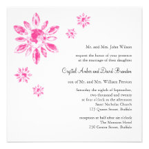 Crystal's Wedding Invitation (white)