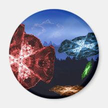 Crystel Flakes Magnets