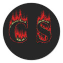 CS Flame big Sticker