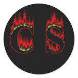 CS Flame Sticker