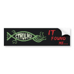 Cthulhu Fish Bumper Sticker - Lovecraft bumper stickers