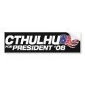 Cthulhu for President Bumper Sticker bumper stickers