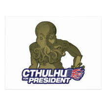 Cthulhu for President Postcard