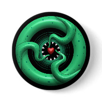Cthulhu Heart buttons