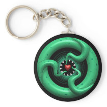 Cthulhu Heart Keychain