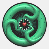 Cthulhu Heart Sticker stickers