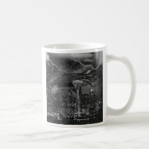 Cthulhu in the Seattle Rain Coffee Mugs