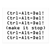 Ctrl-Alt-Del Post Card