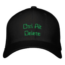 Ctrl Alt Delete Embroidered Baseball Cap
