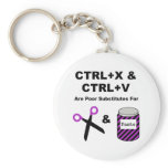 CTRL+X & CTRL+V vs. Scissors & Paste Key Chain