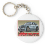 CTS_V_WAGON_silver Keychains