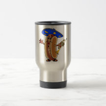 Cuauh's Hot Dog-o Cartoon Mariachi Hot Dog in a So Coffee Mug