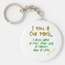 cub leader green key chain