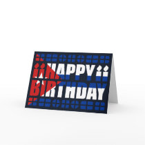 Cuba Flag Birthday Card