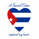 Cuba Flag Heart Custom T-Shirt