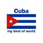 Cuba Flag + Map + Text T-Shirt