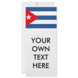 Cuba Flag Custom Rack Card